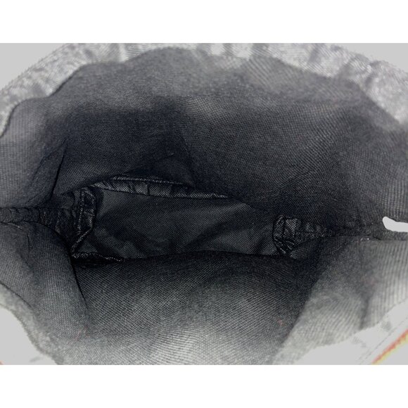 Women's Red and Black Southwest Tribal Print Bucket Bag Sz M - Picture 5 of 6